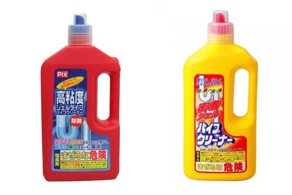 液体パイプクリーナー赤・黄 