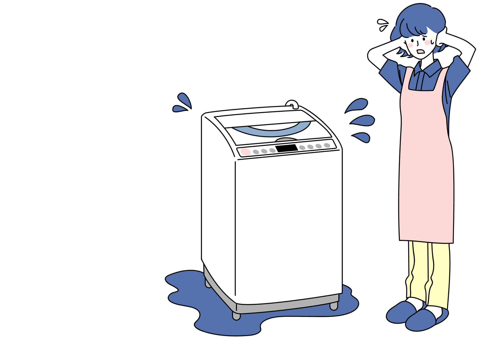 洗濯機の水漏れの主な原因とは？